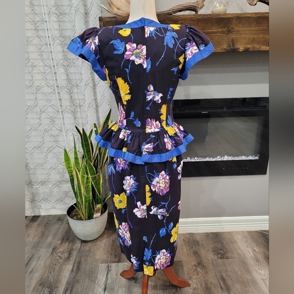 Leslie Lucks Dress, Size Small, Very Good Good Condition, Vintage - Picture 5 of 6